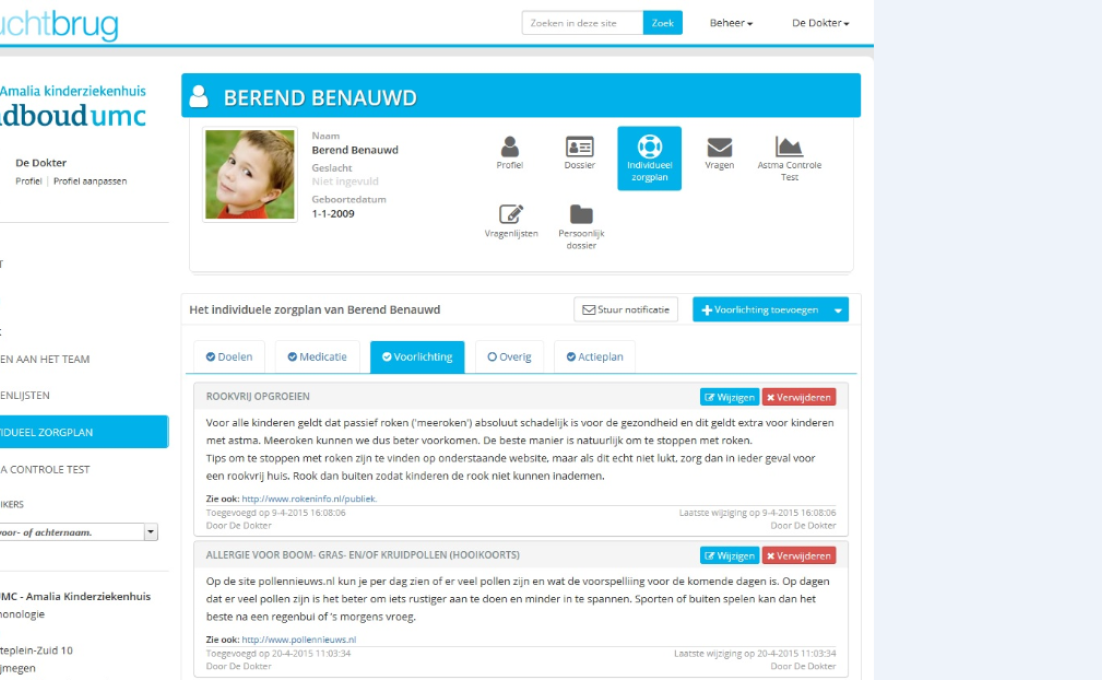 Online platform Berend benauwd voor kinderen met astma